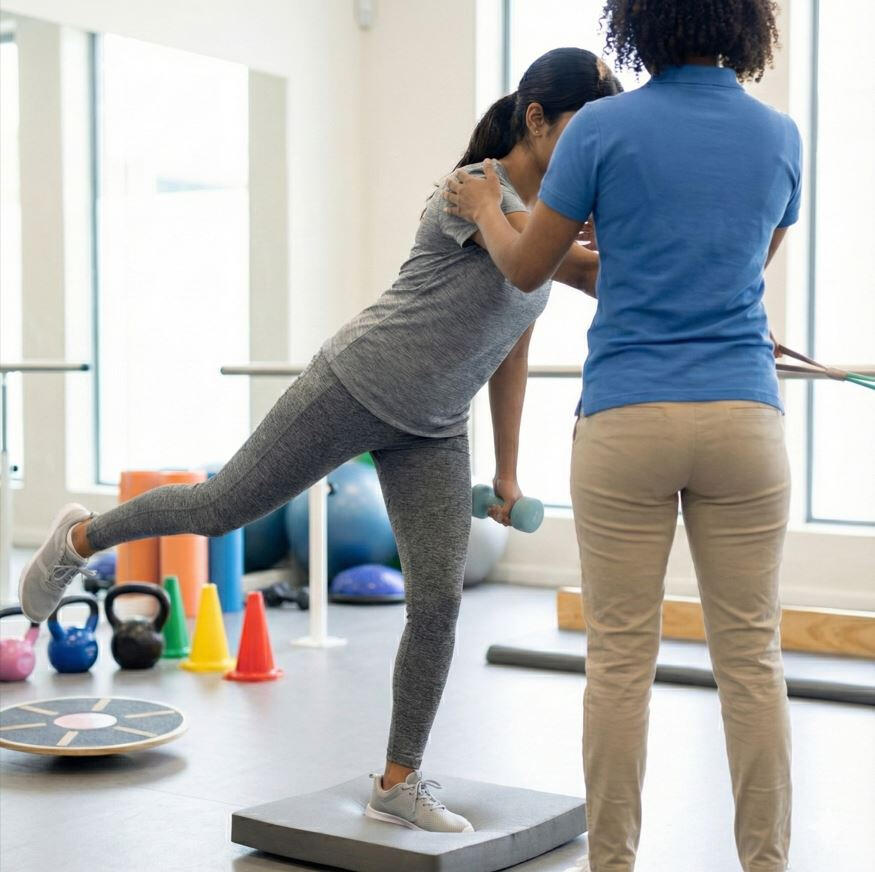 Balance, Mobility and Strength Deficits — fall prevention, strengthening and stability exercises for age‑related weakness, and balance improvement. Posture correction and mobility problems. General fitness and injury prevention programmes.